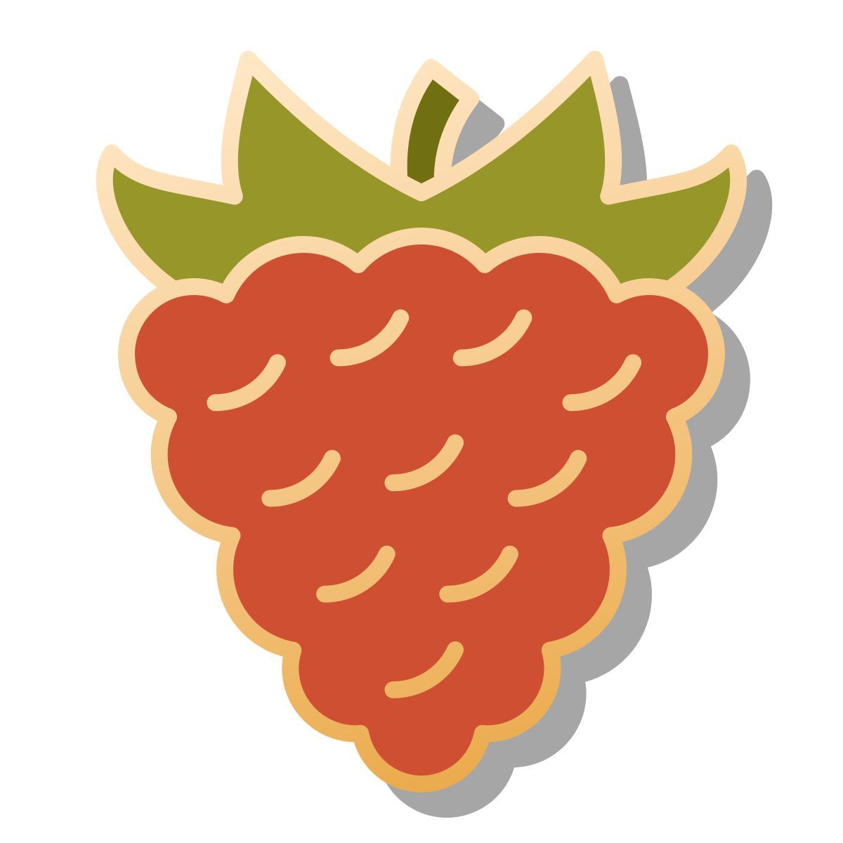 pin style lampone icon