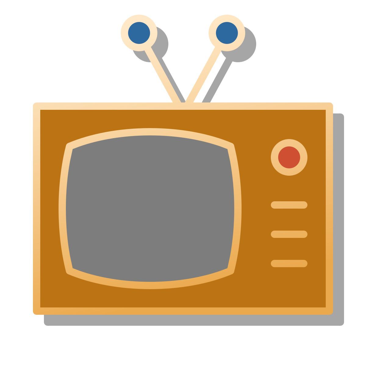 pin style tv retrô icon