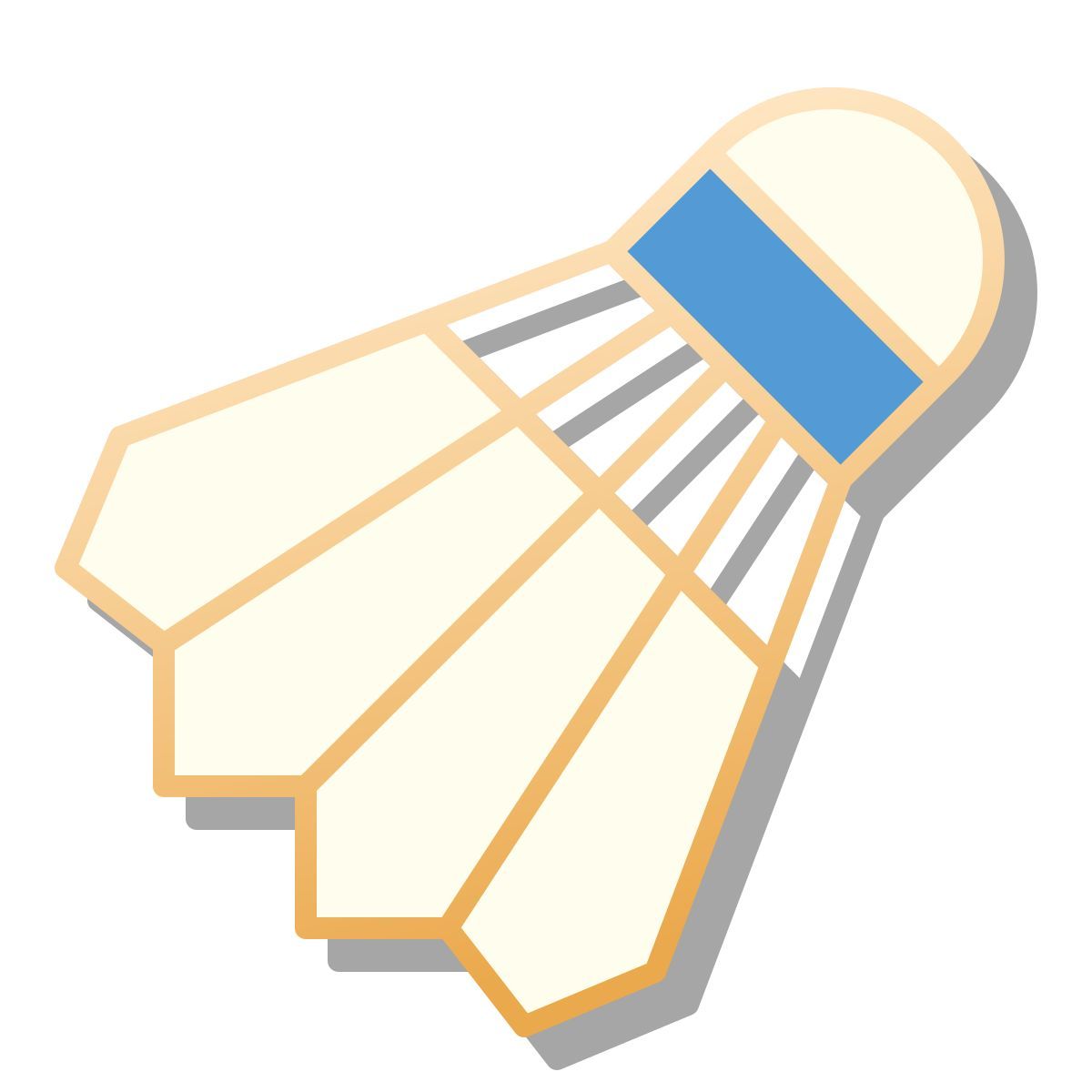 pin style shuttlecock icon
