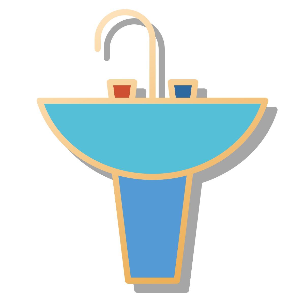 pin style lavabo icon