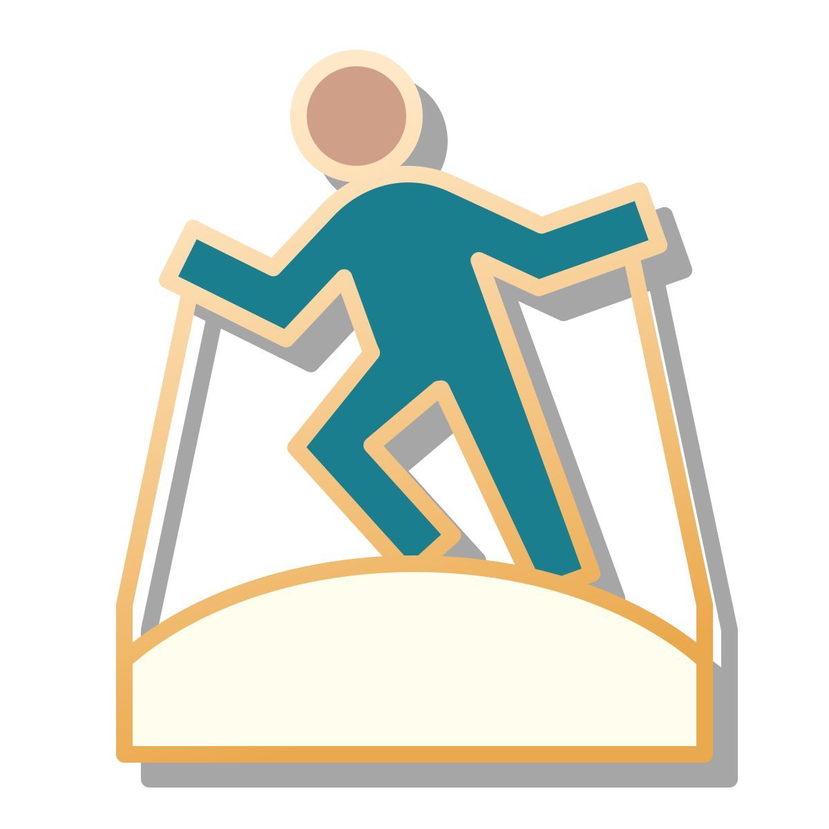 pin style simulateur de ski icon