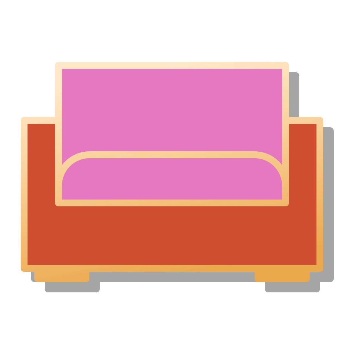 pin style sofa icon