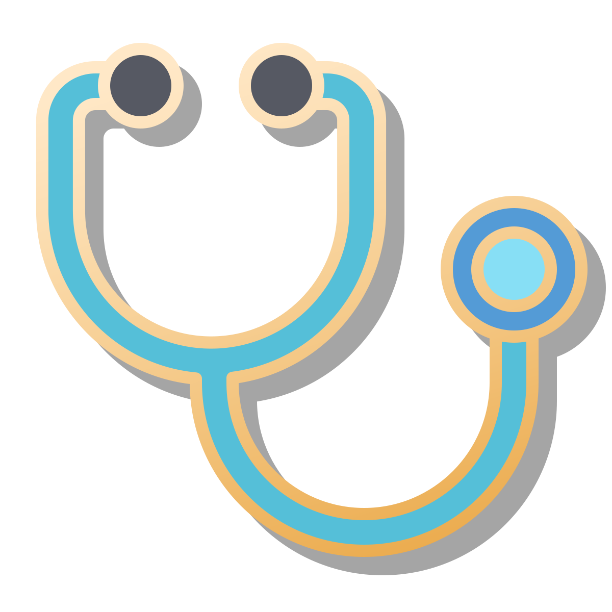 pin style stethoscope icon