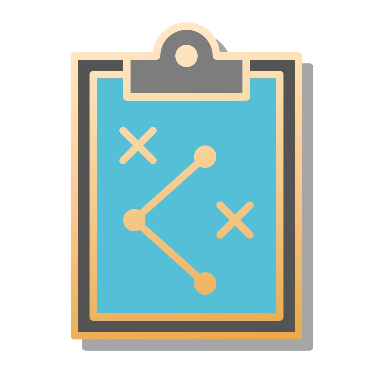 pin style strategie brett icon