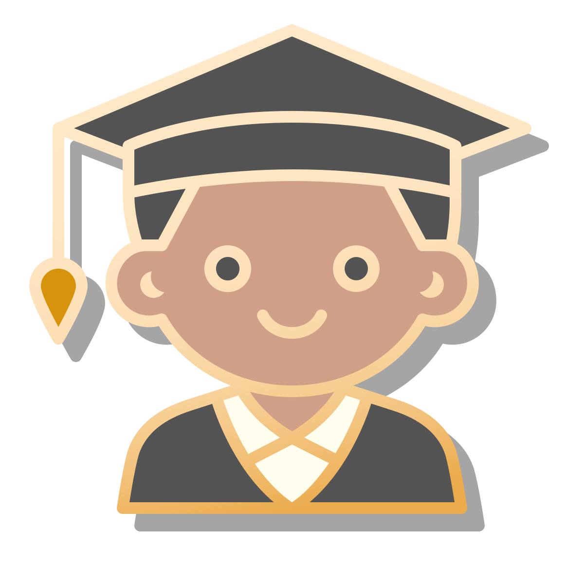 pin style student male icon
