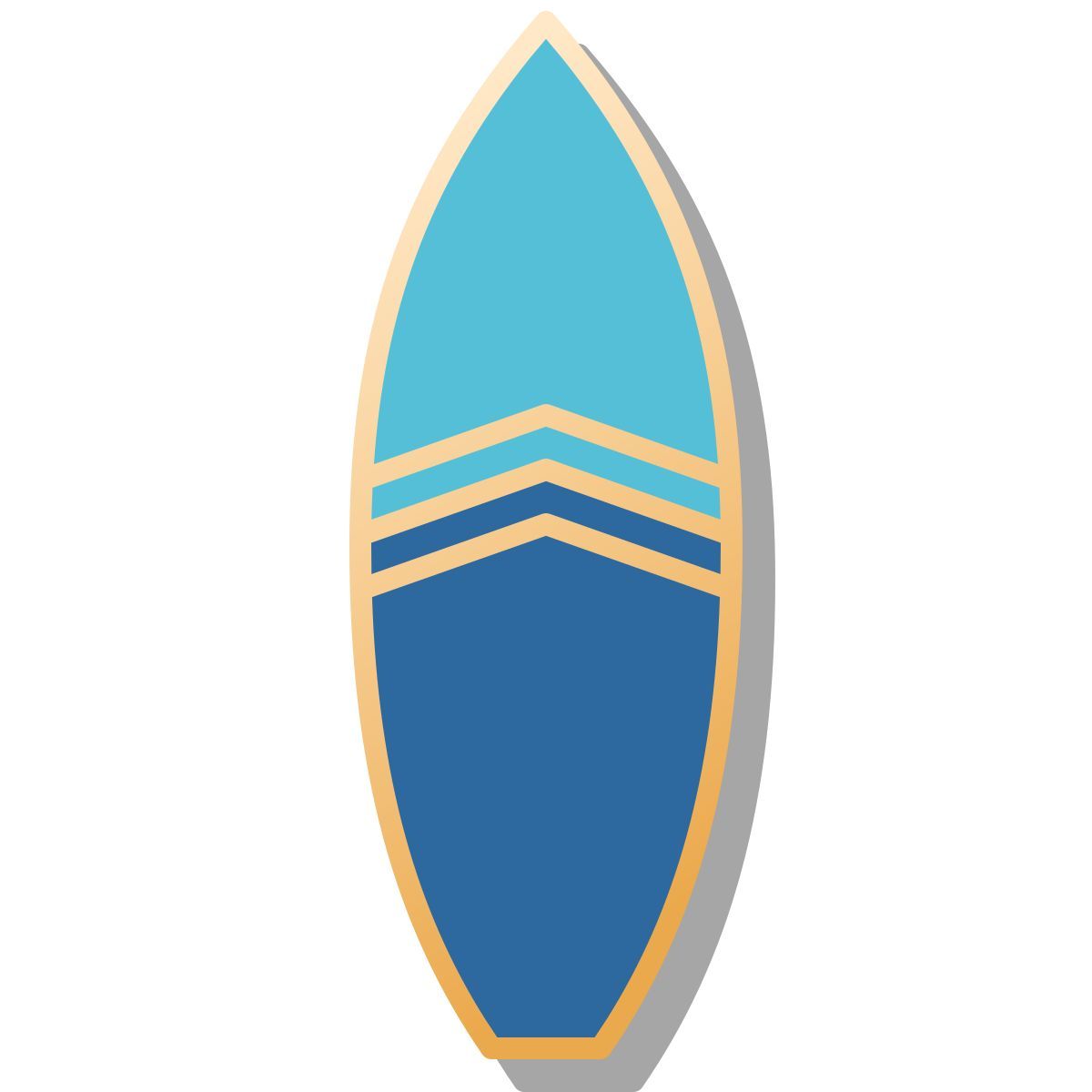 pin style planche de surf icon