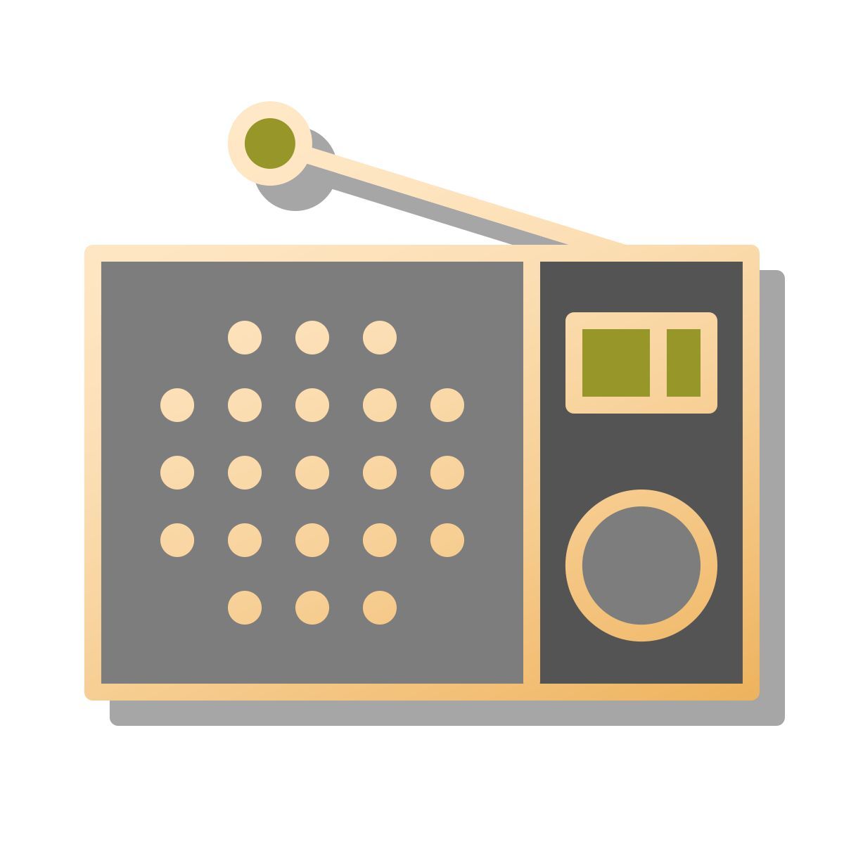 pin style radio de mesa icon