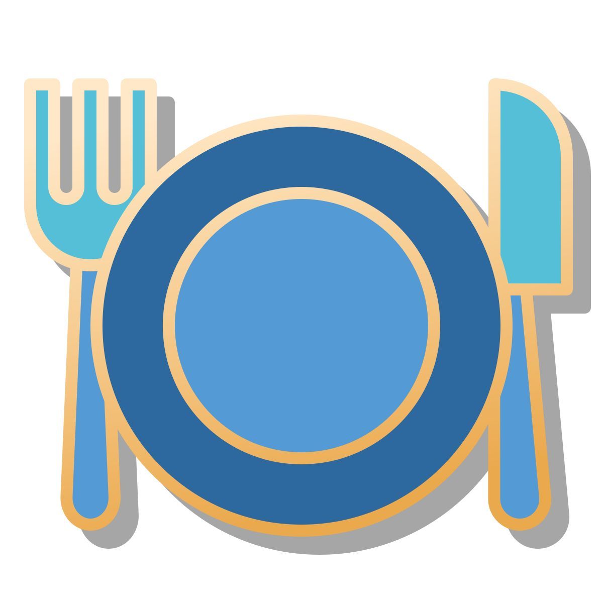 pin style cubiertos icon