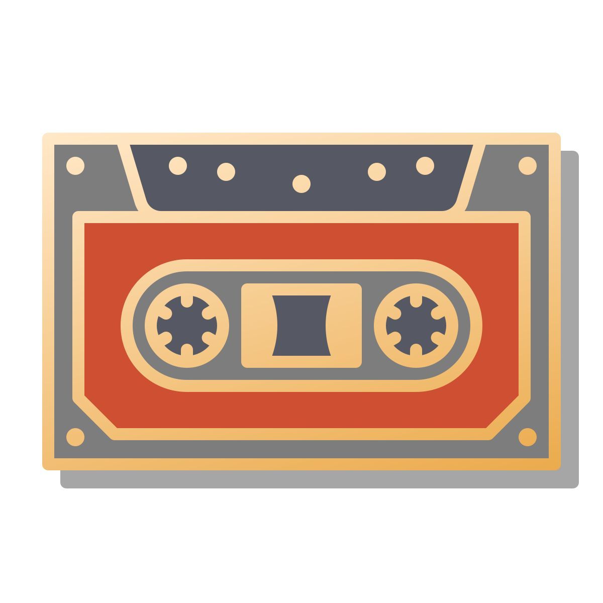 pin style 磁带 icon