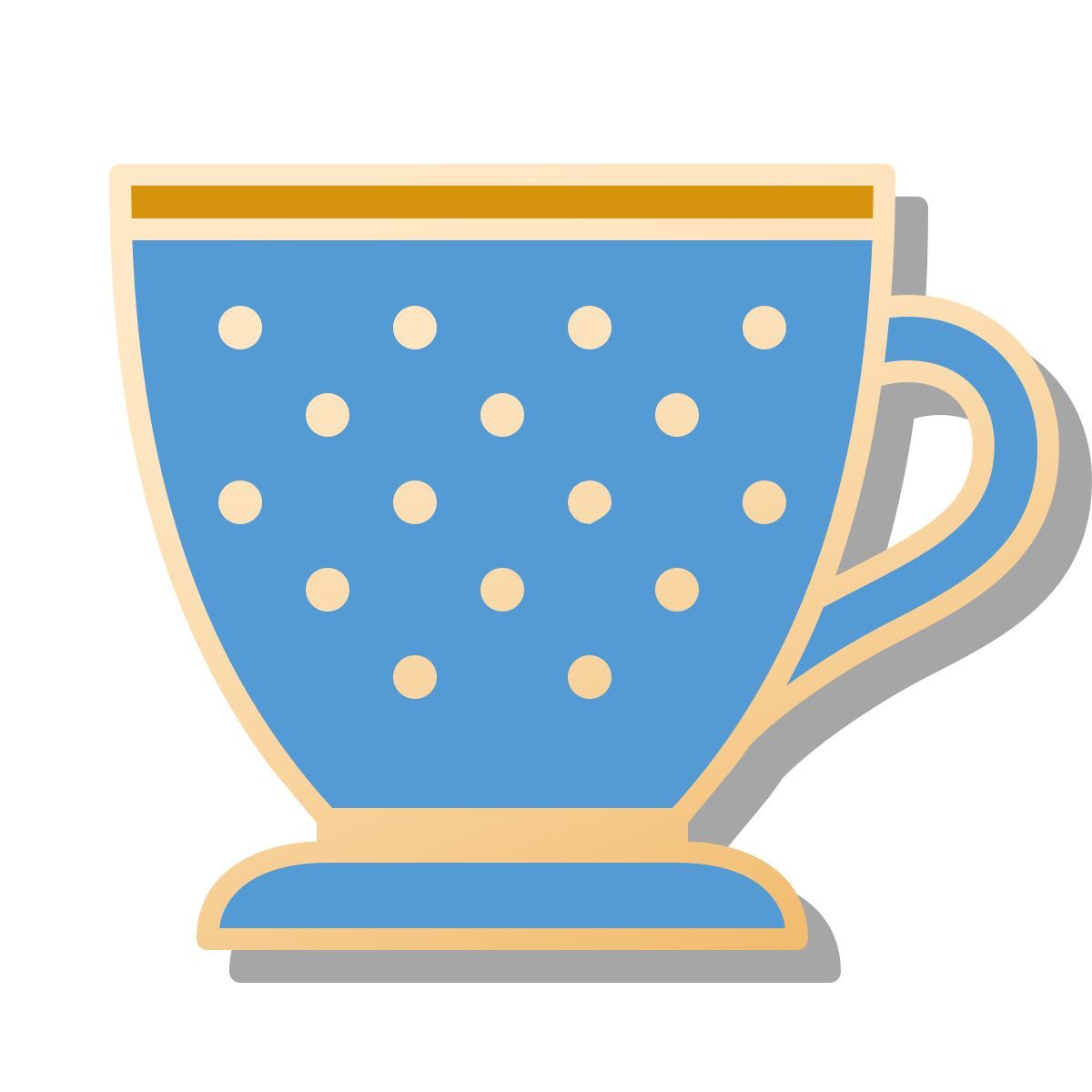 pin style tea cup icon