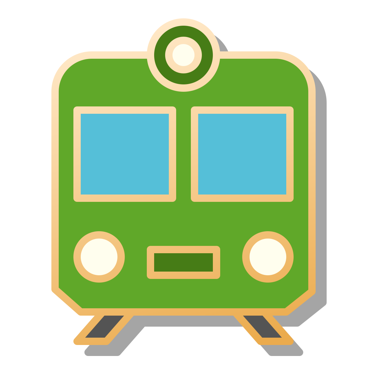 pin style train icon