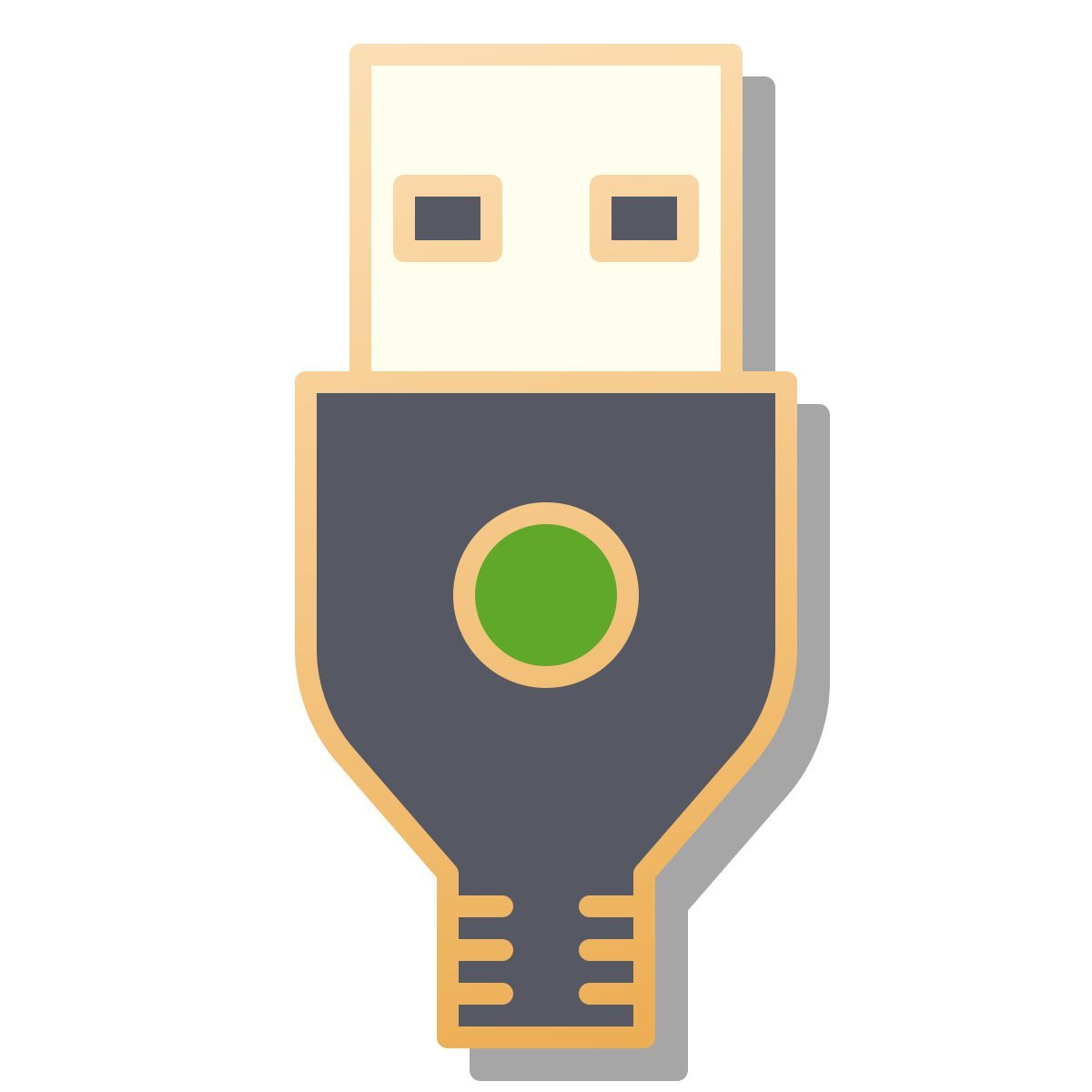 pin style 에 usb icon