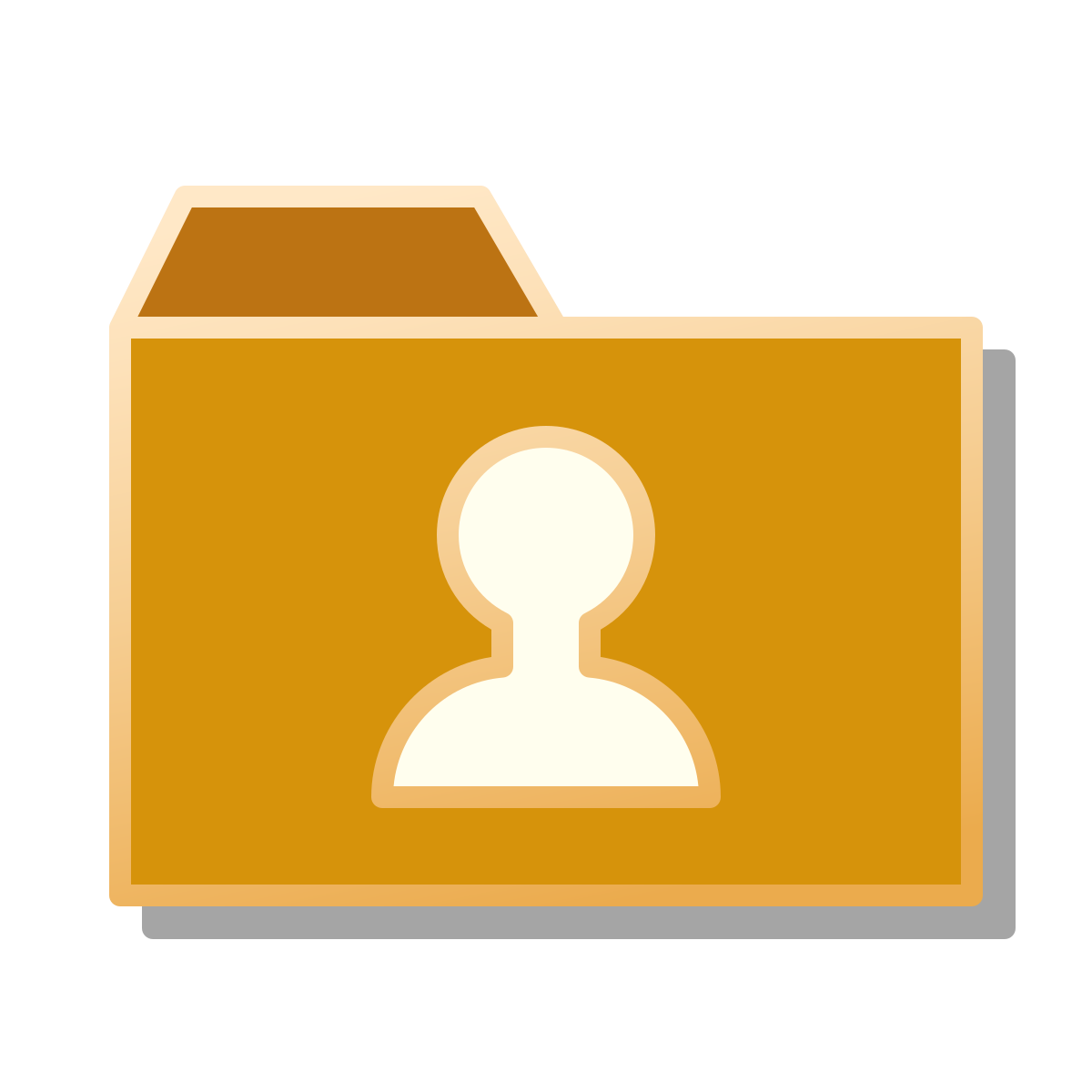 pin style user folder icon