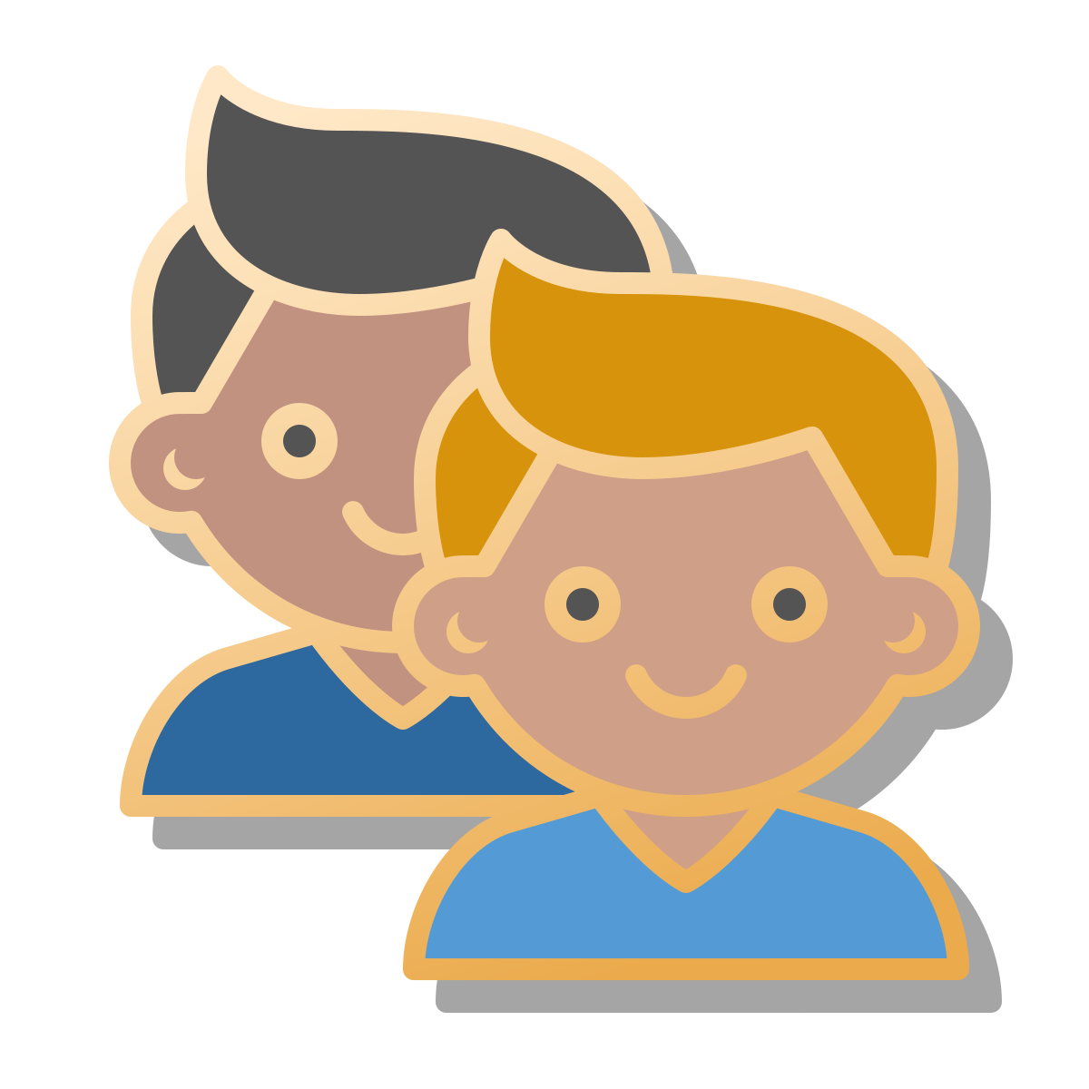 pin style user group man man icon