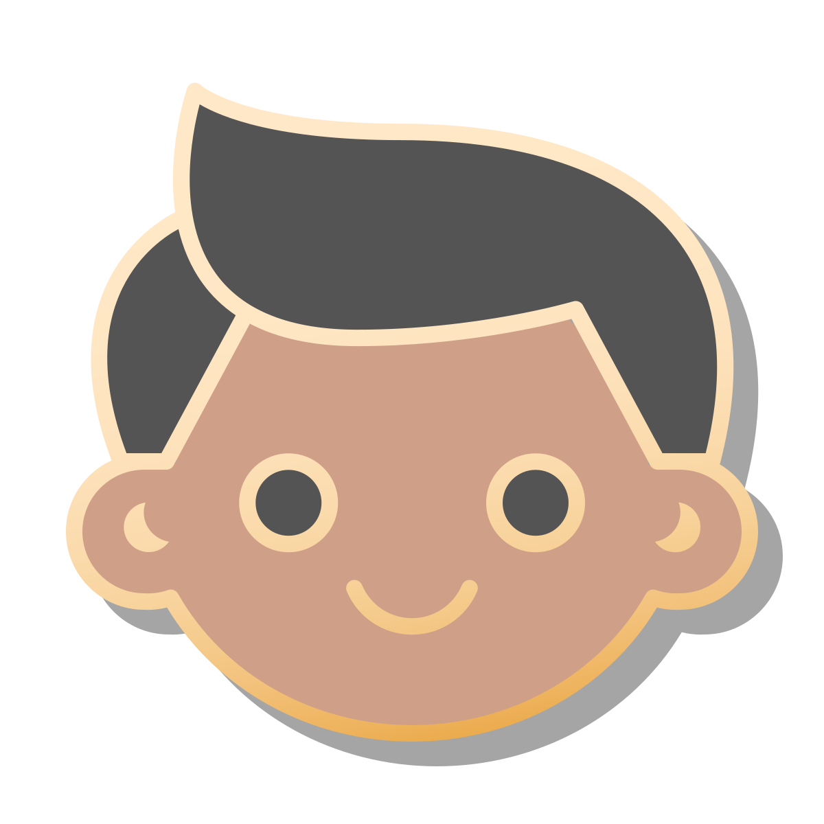 pin style user male icon