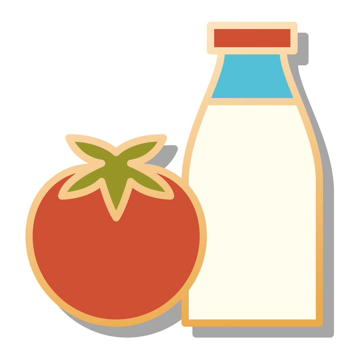 pin style vegetarian food icon