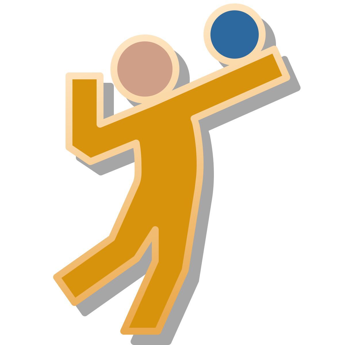 icono vóleibol 2 pin estilo