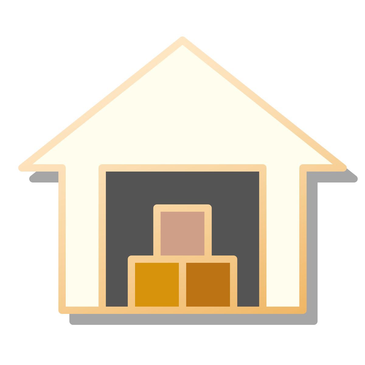 pin style warehouse icon