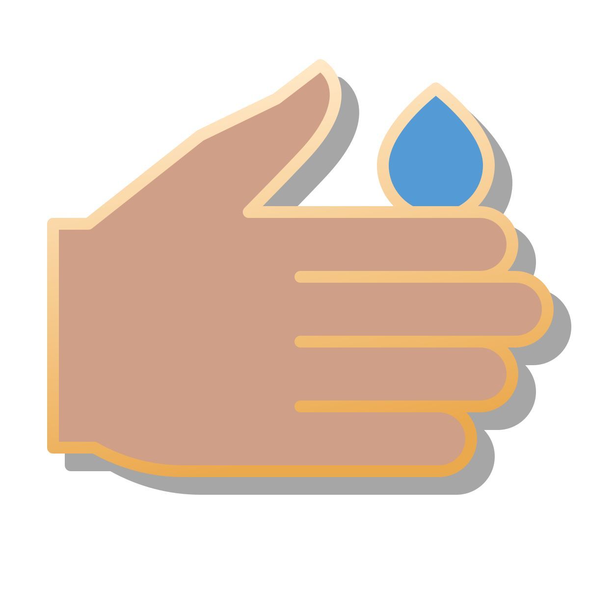 icon lávese las manos pin estilo