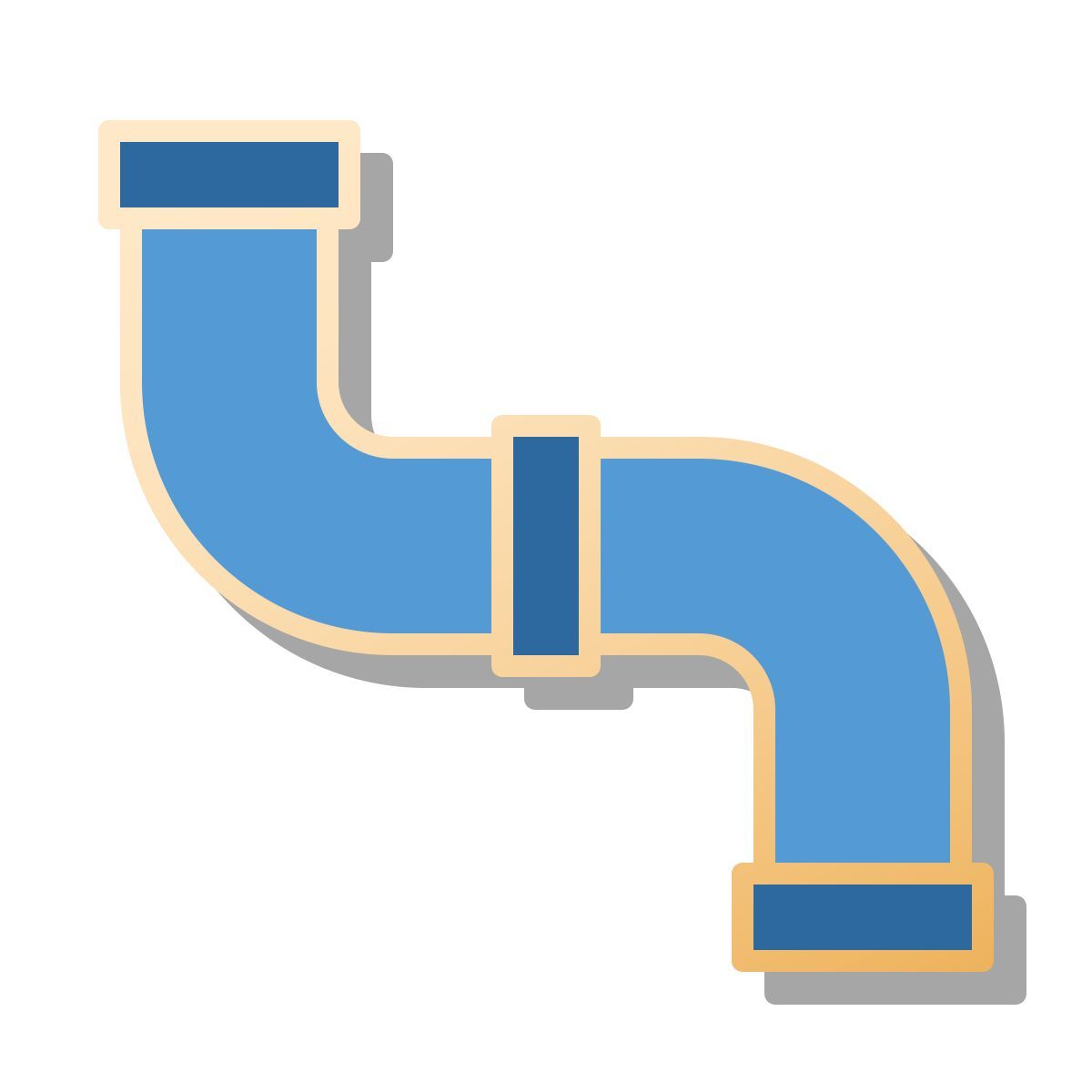 pin style water pipe icon
