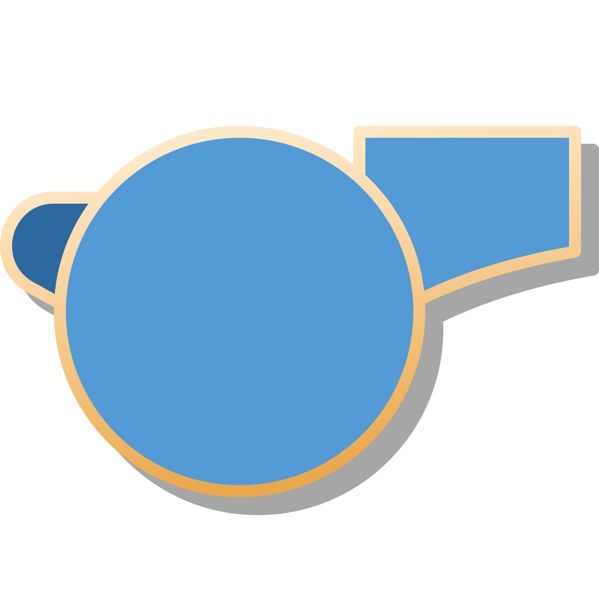 icône sifflet pin style