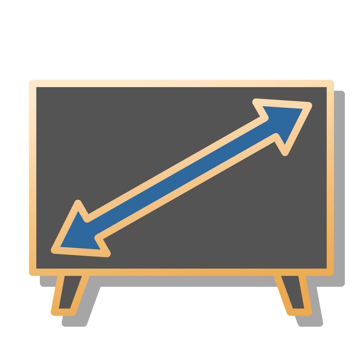 pin style tv widescreen icon