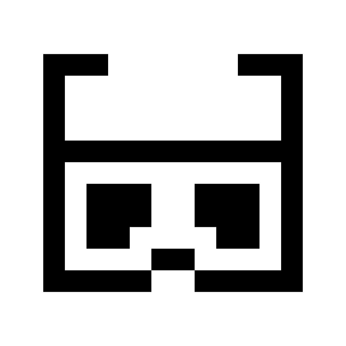 pixels style gafas 3d icon