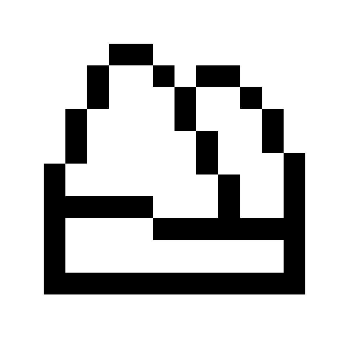 pixels style alpes icon