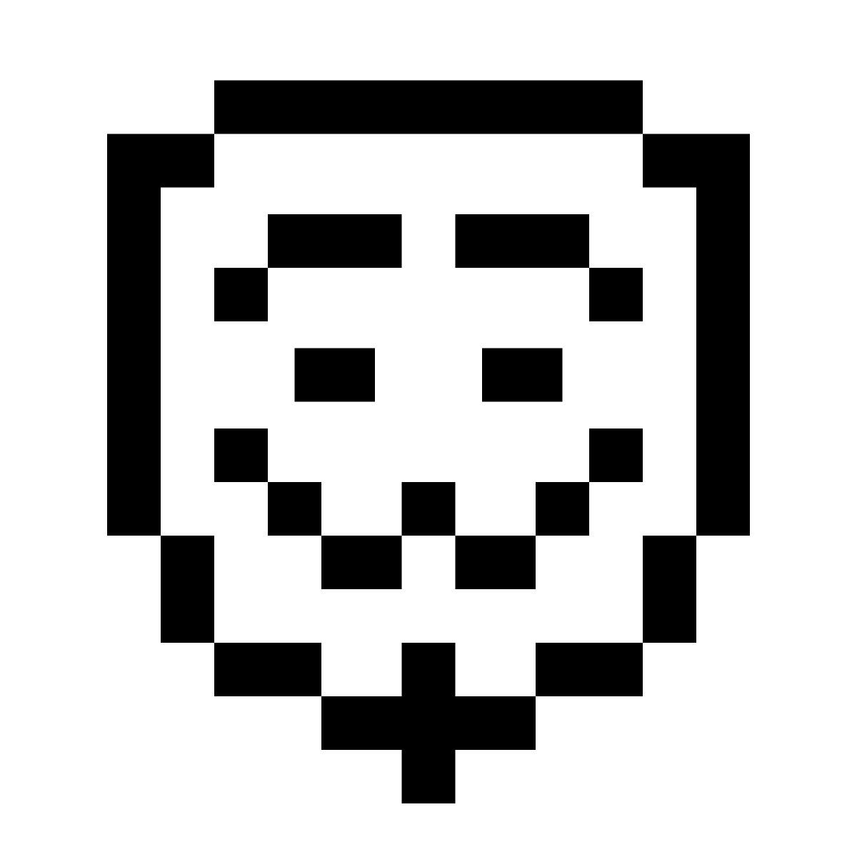 pixels style 익명 마스크 icon