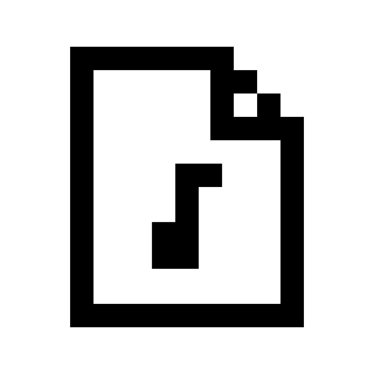 pixels style 音频文件 icon