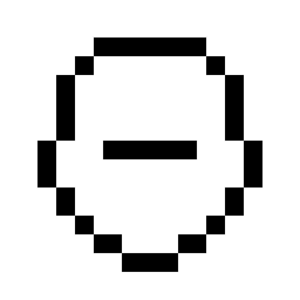 pixels style bad decision icon