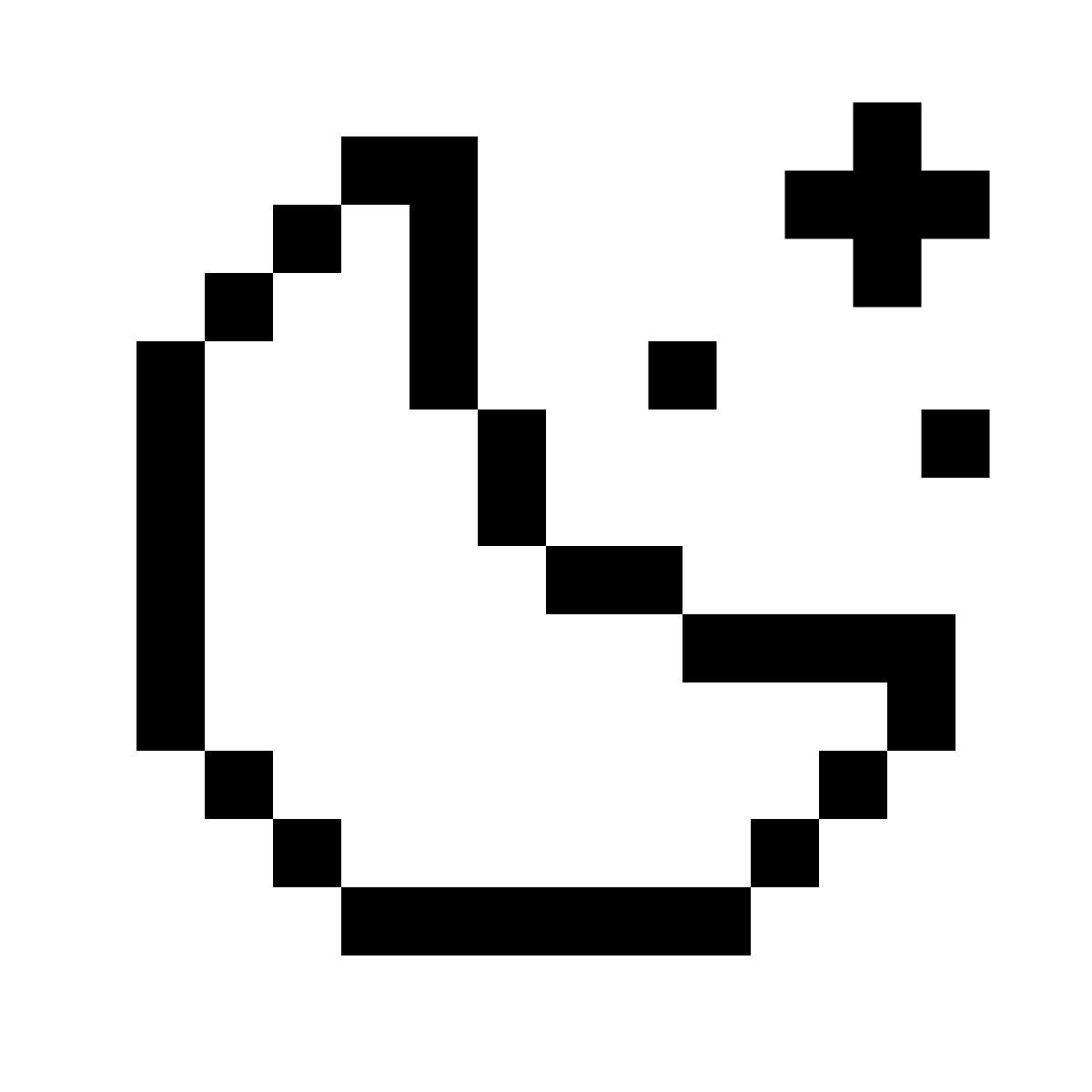 pixels style moon and stars icon