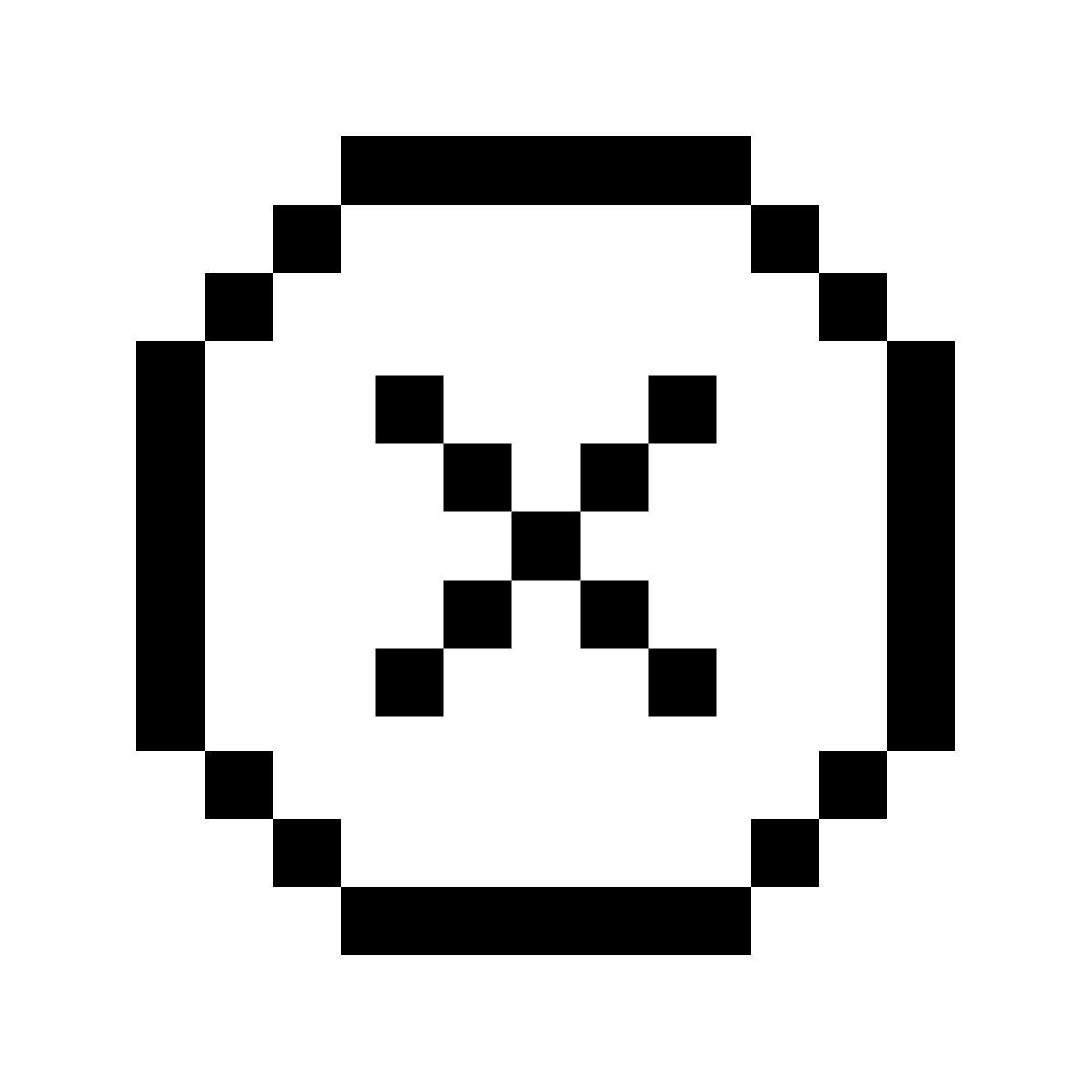 pixels style annuler icon