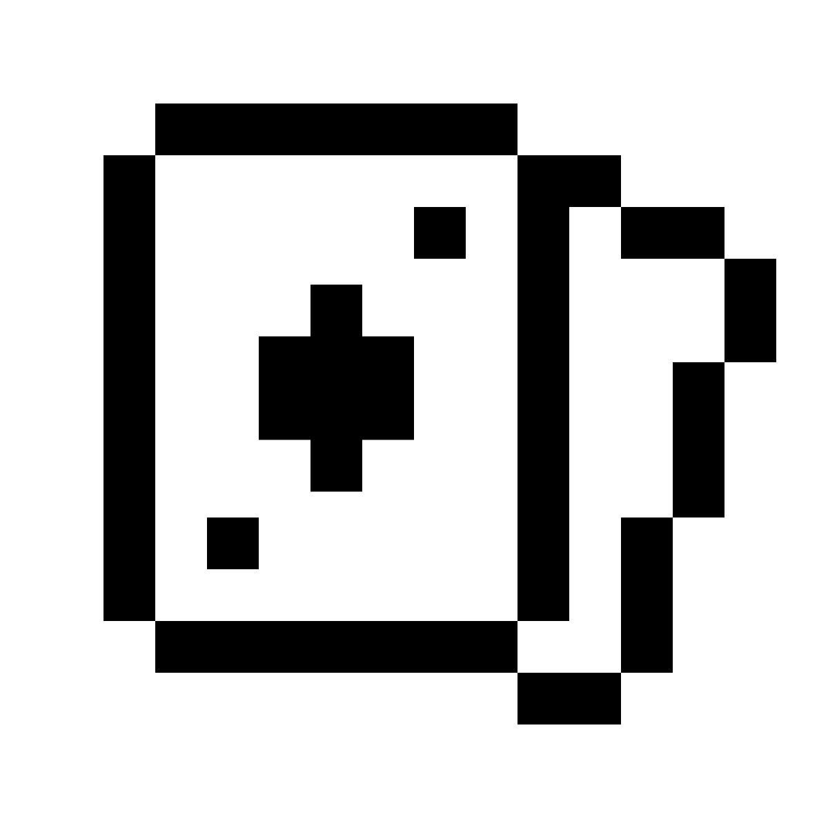 pixels style karten icon