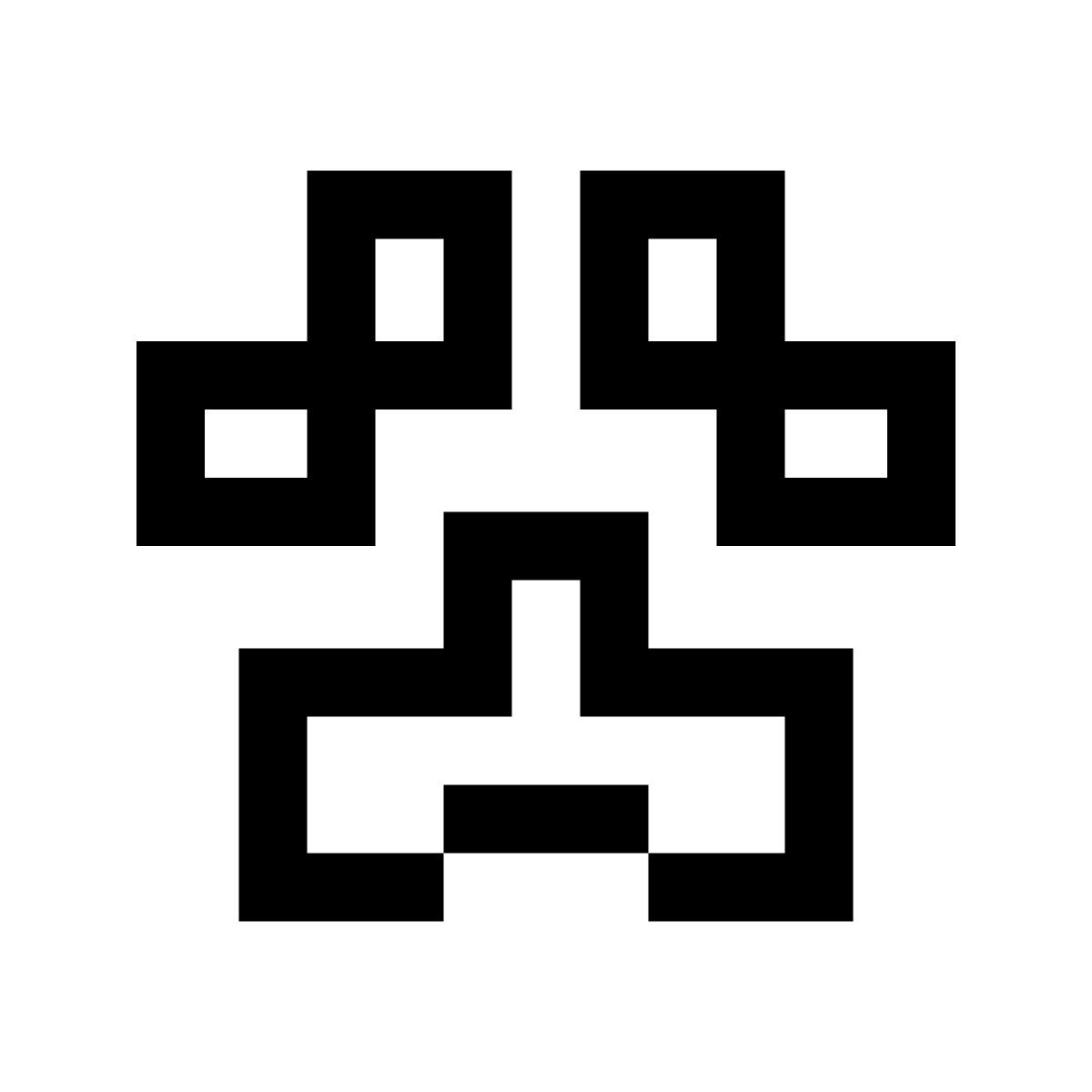 pixels style huella de gato icon