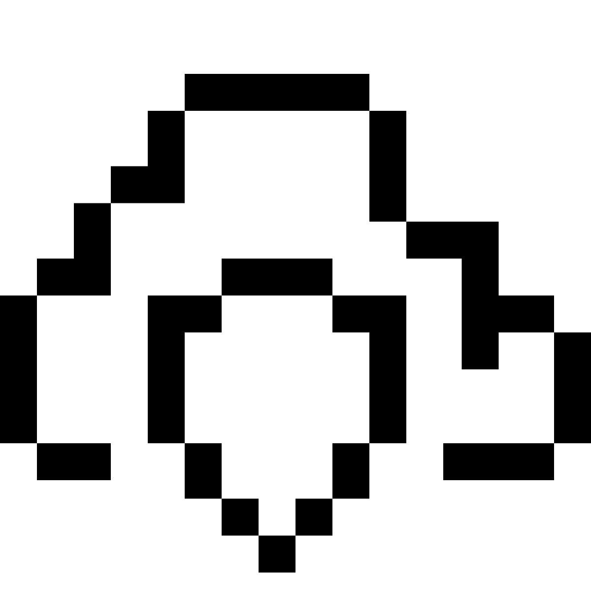 pixels style cloud firewall icon
