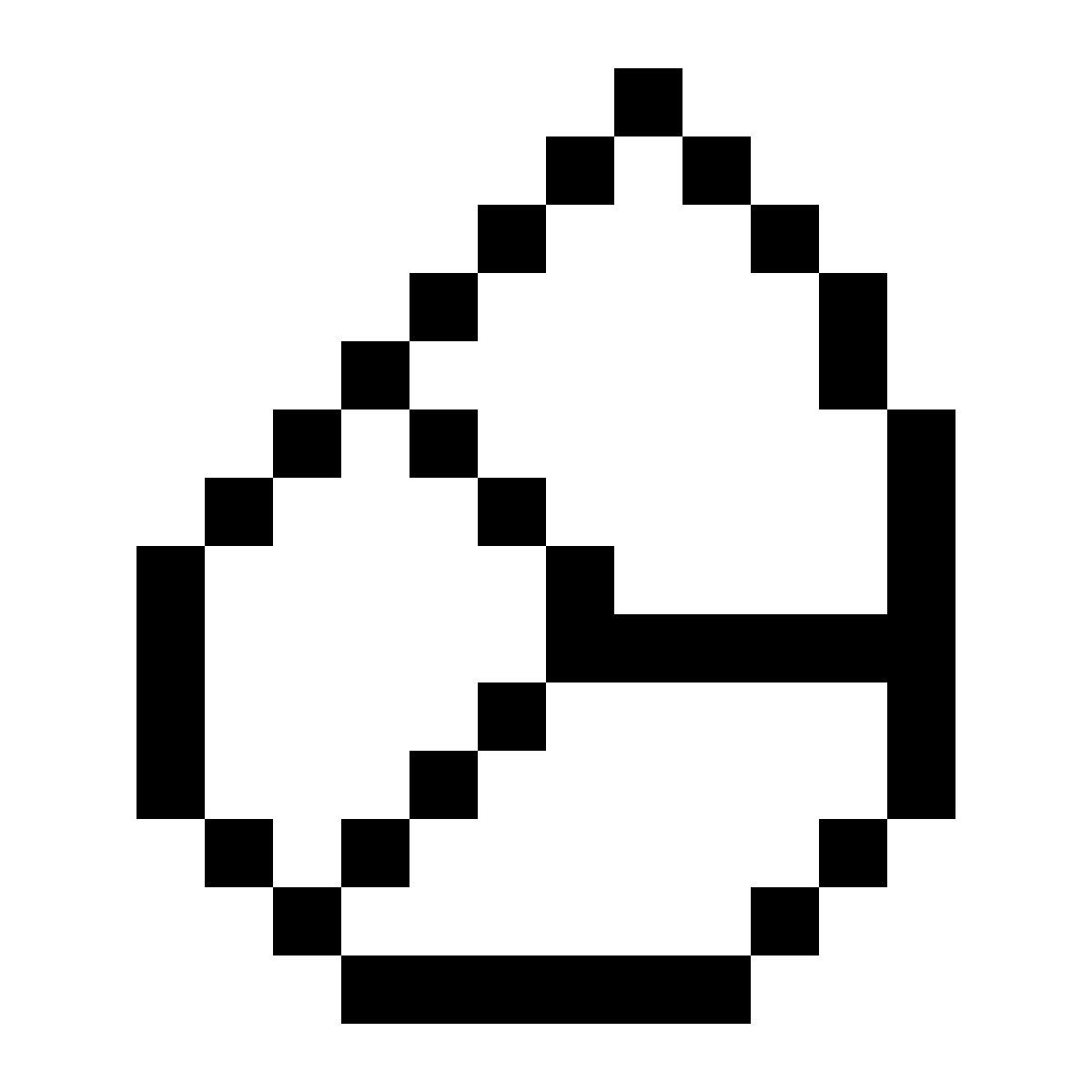 pixels style carbón icon