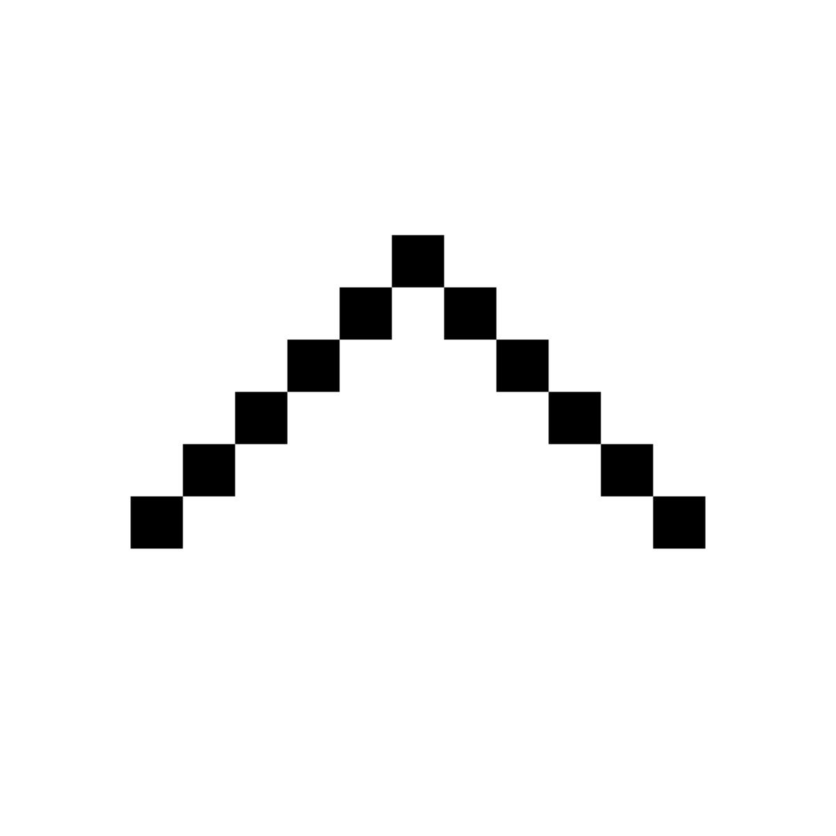 pixels style 화살표 축소 icon