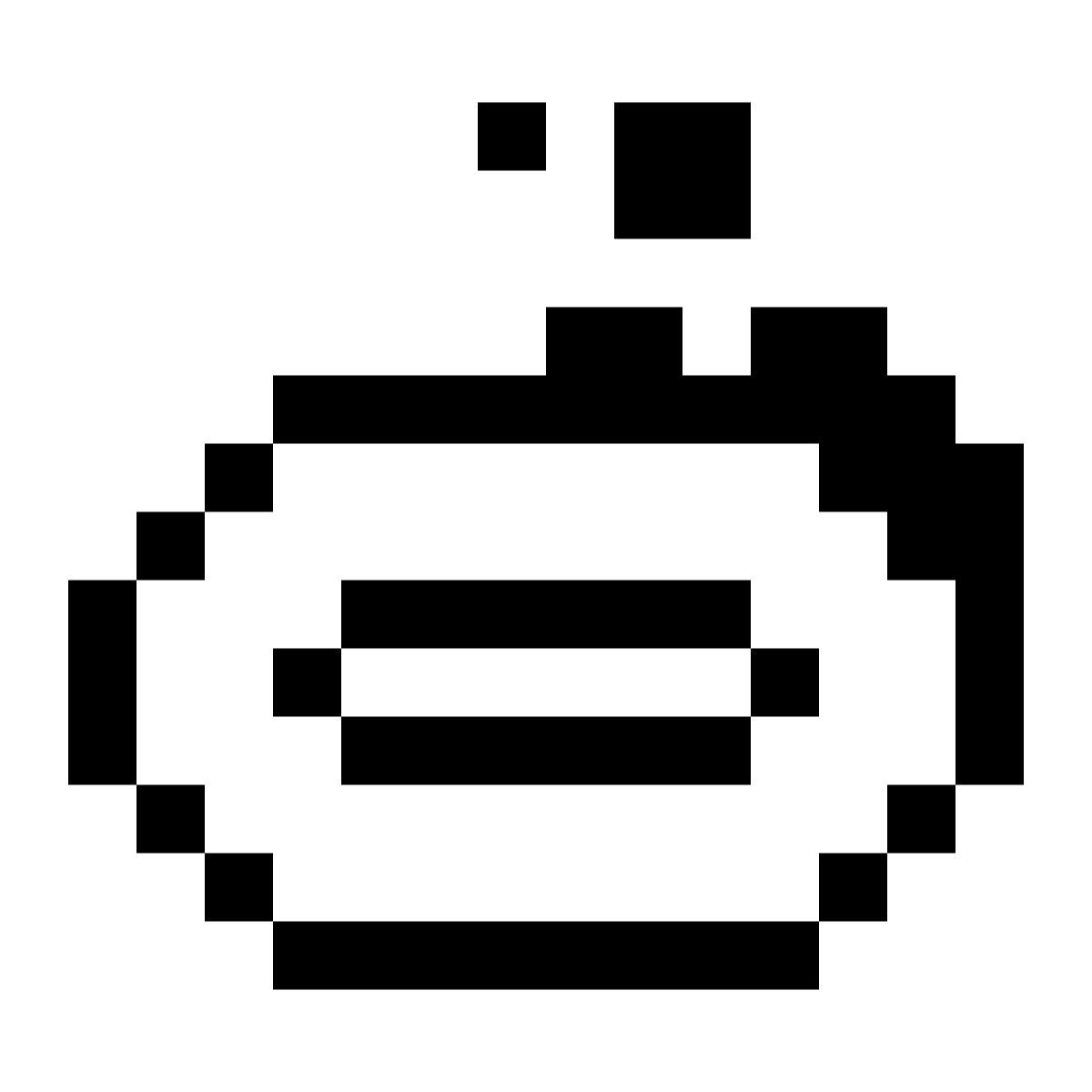 pixels style soap bubble icon