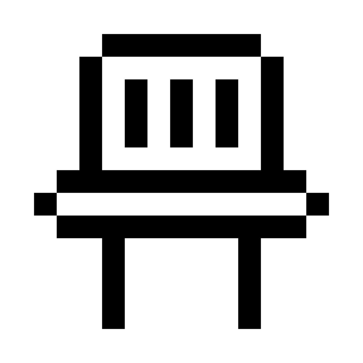pixels style oscillatore a cristallo icon