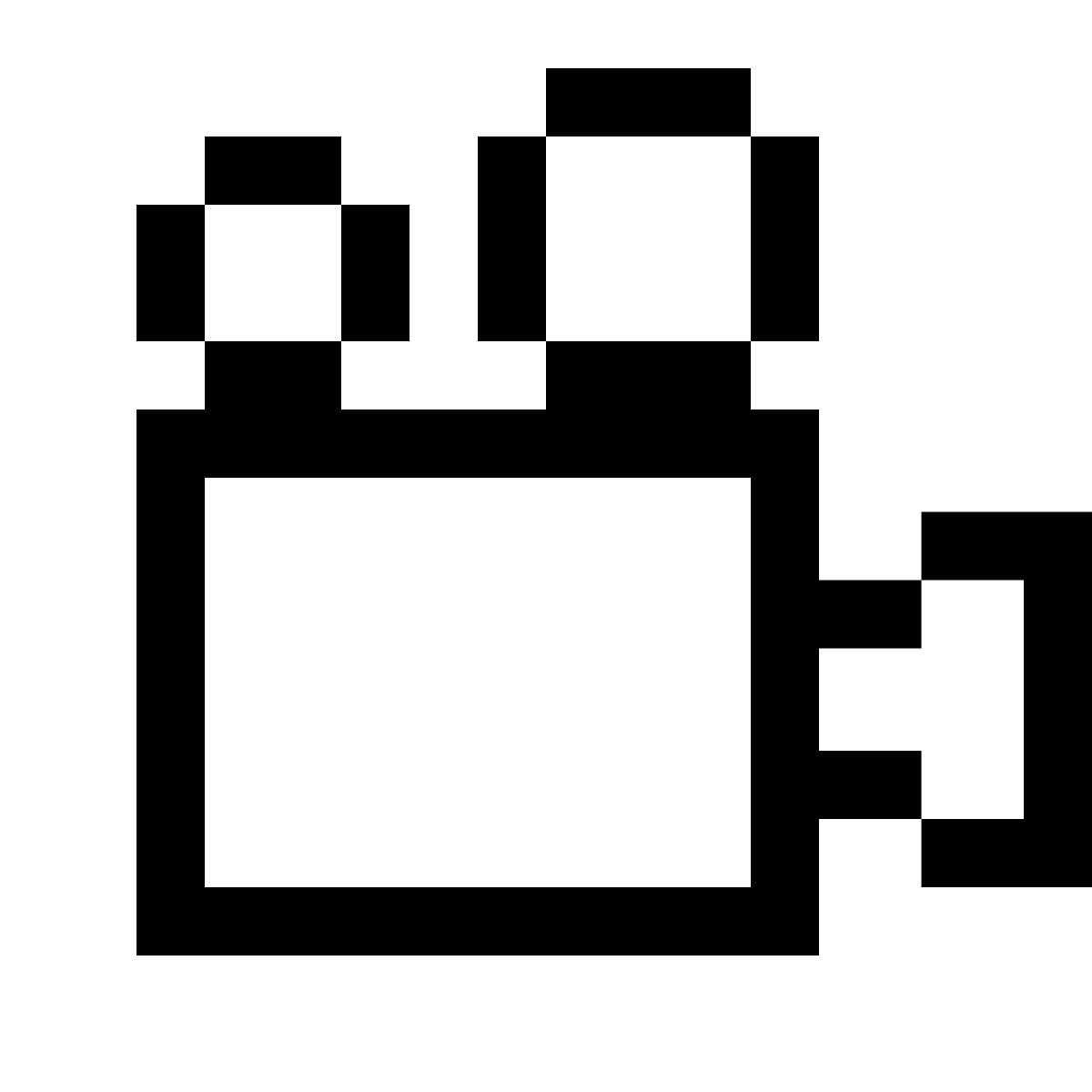 pixels style documentario icon