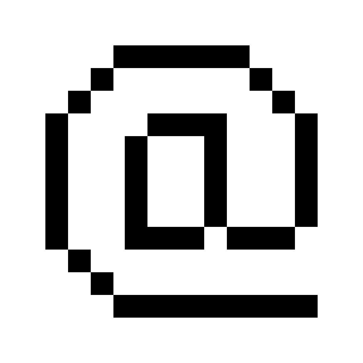 pixels style posta elettronica icon