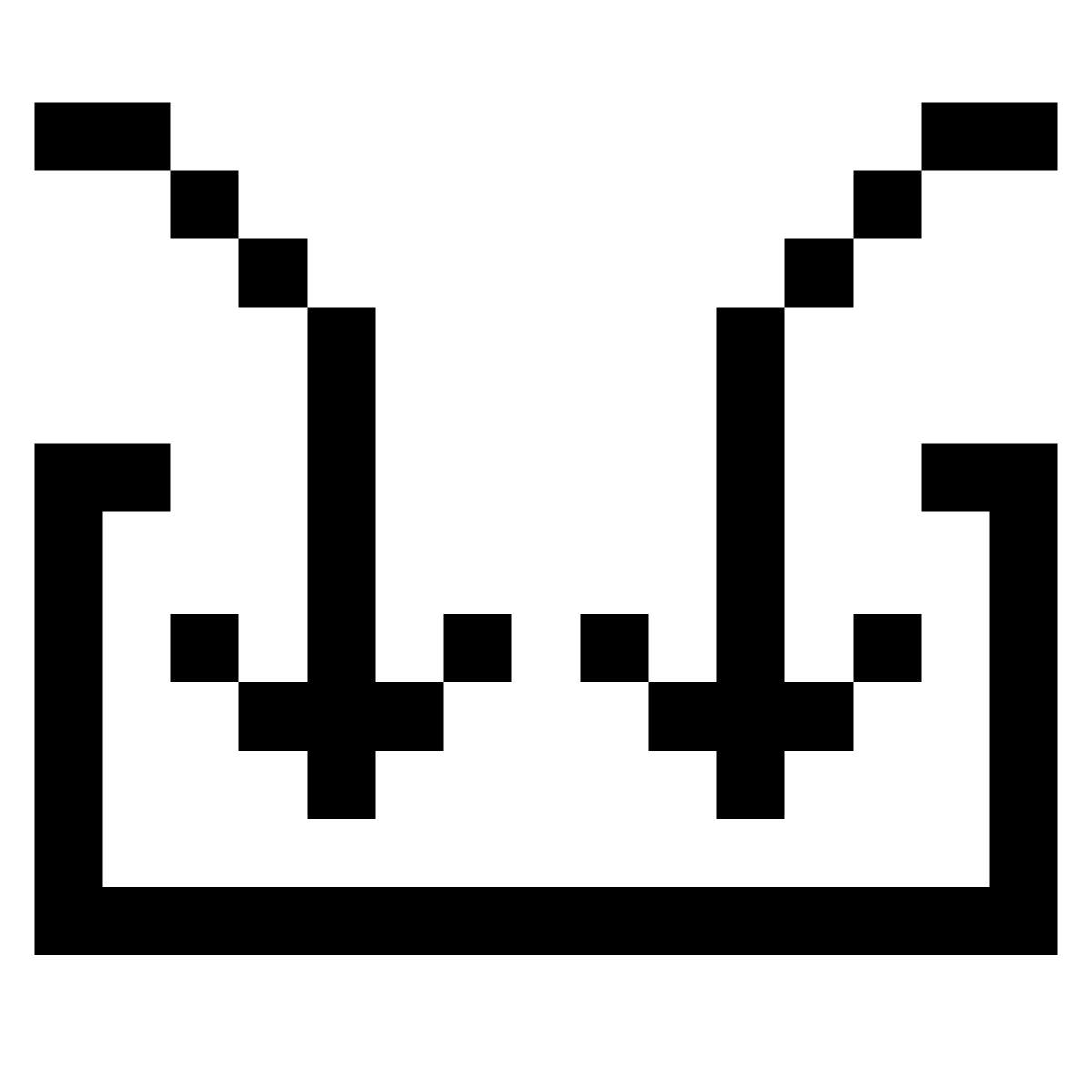 pixels style alimentar icon