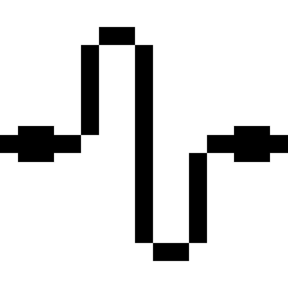 pixels style símbolo de fusible icon