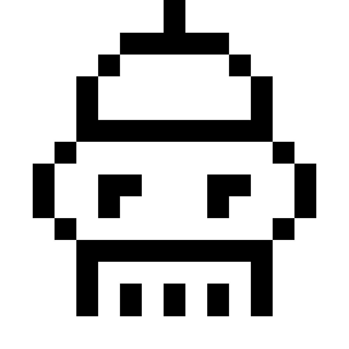 pixels style futurama bender icon