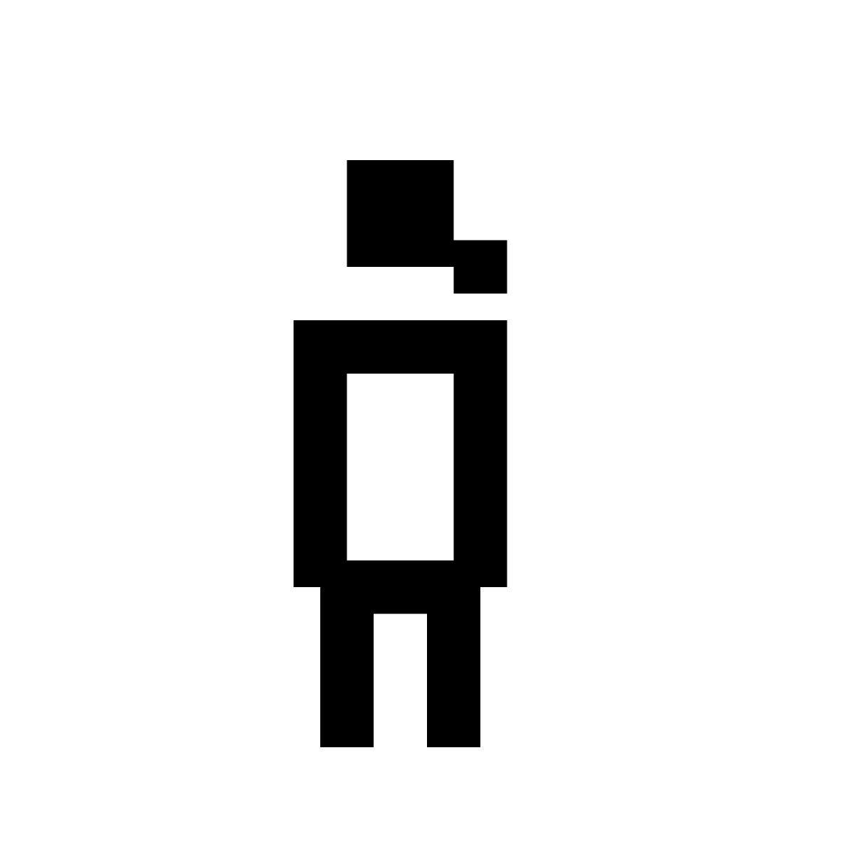 pixels style niña icon