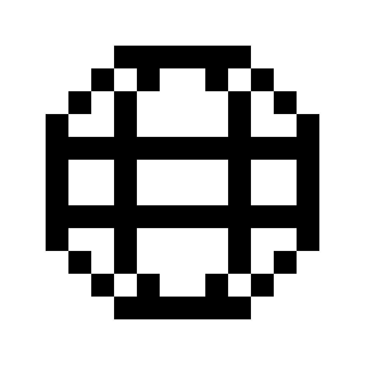 pixels style globo icon