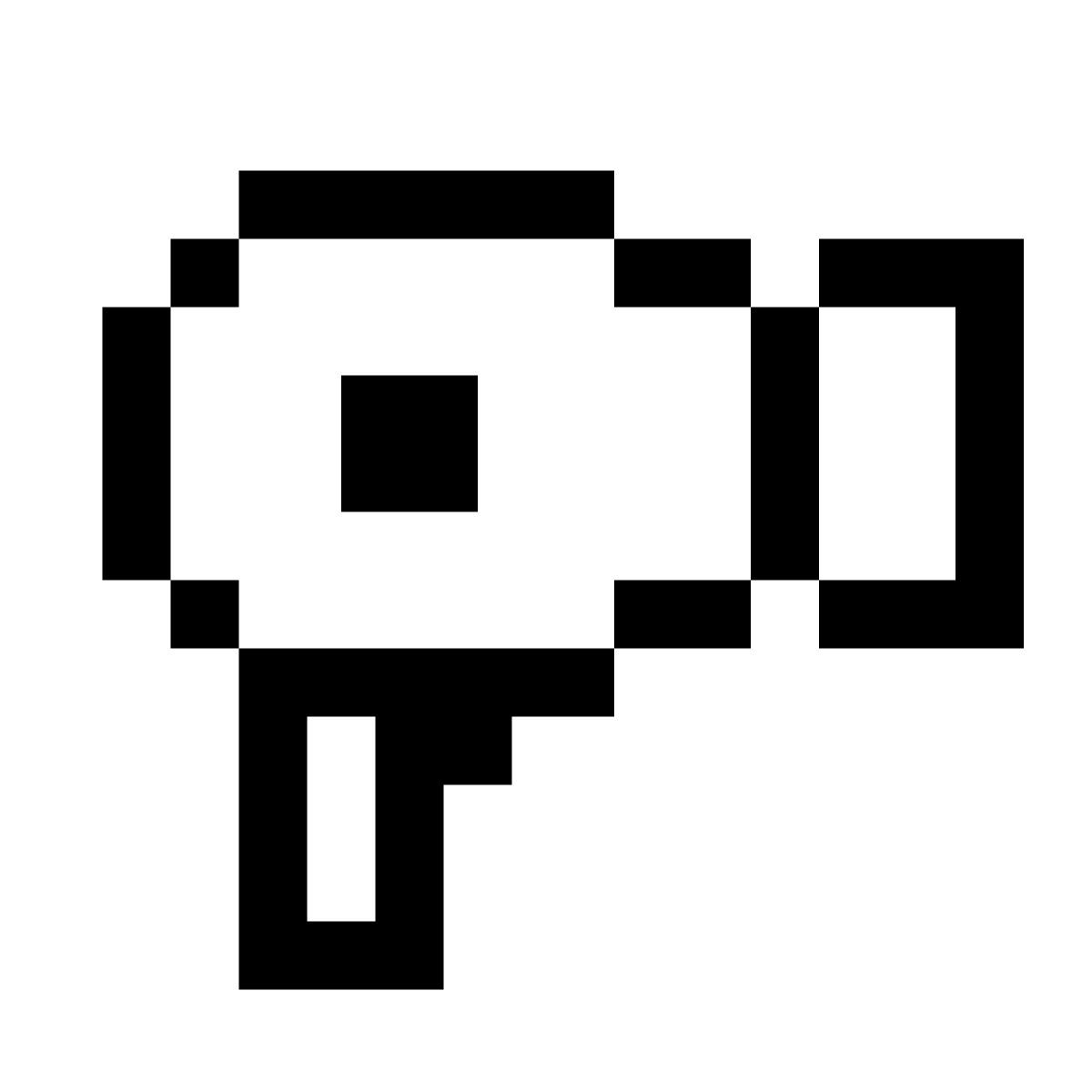 pixels style sèche cheveux icon