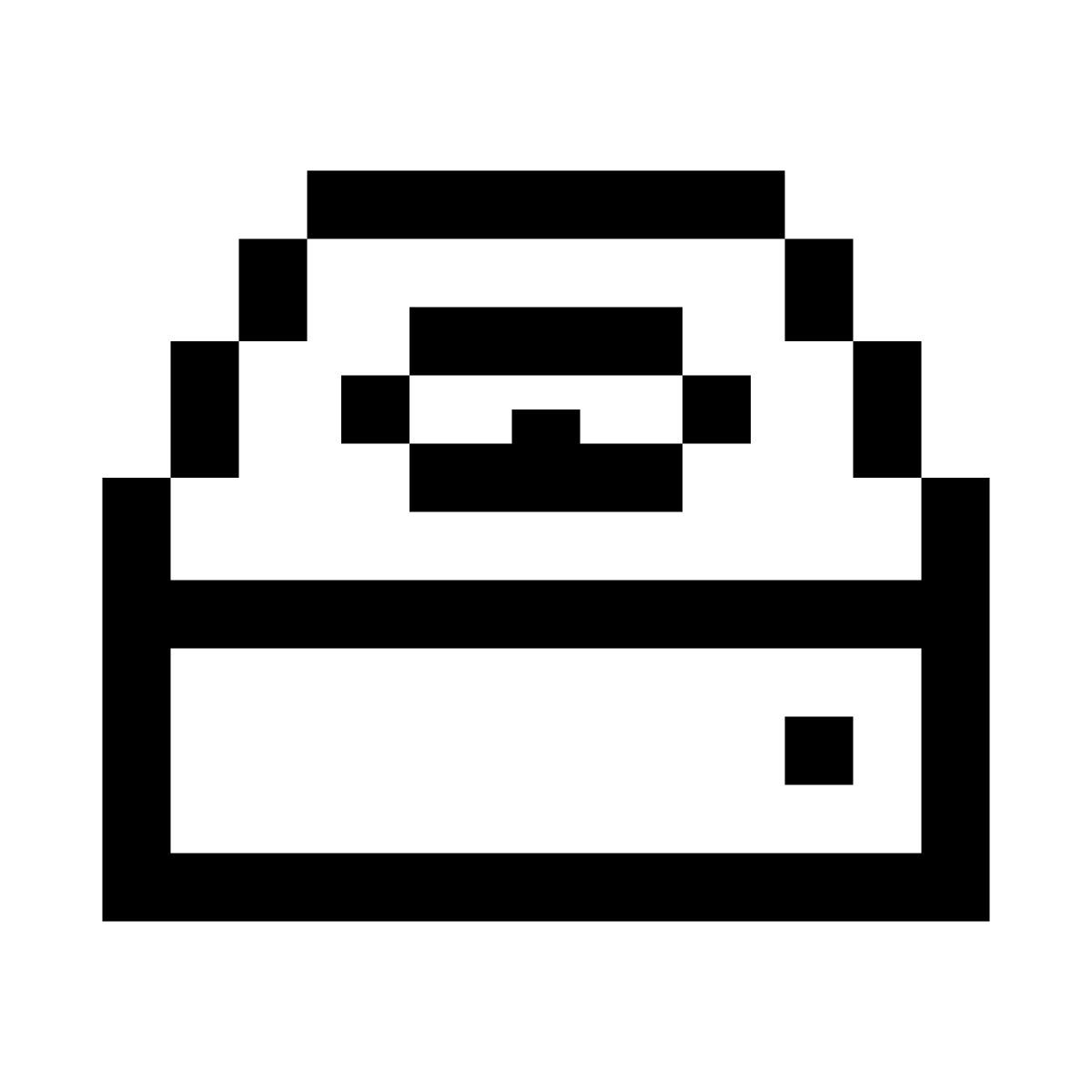 pixels style hdd icon