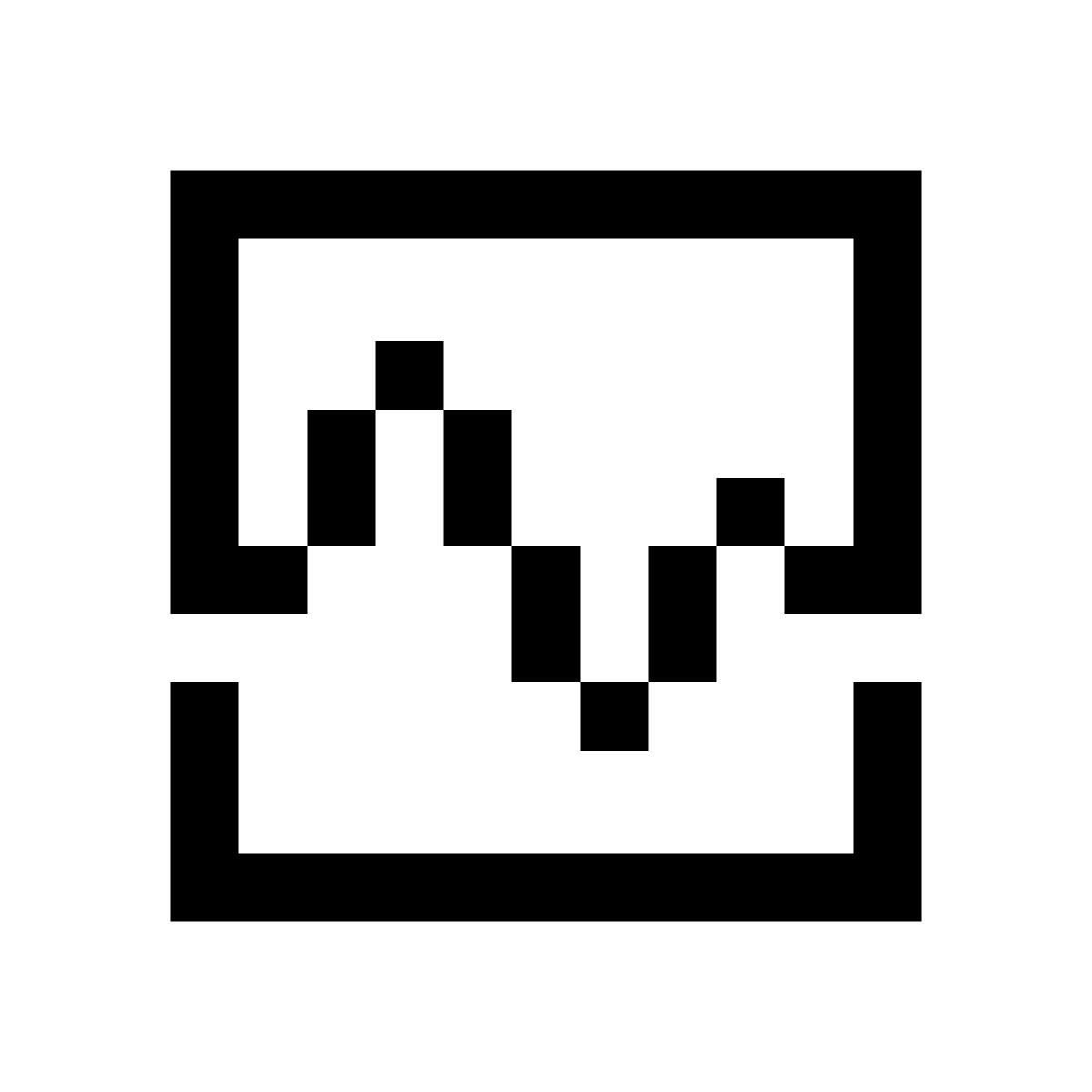 pixels style heart monitor icon